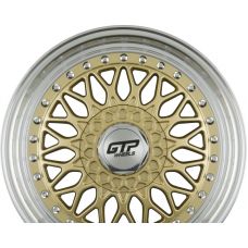 GTP WHEELS GTP 072 Gold Felgenbett Poliert R15 W7 PCD4x100/108 ET35 DIA73.1