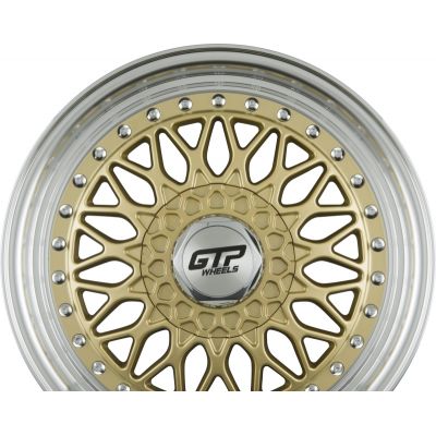 Диски GTP WHEELS GTP 072 Gold Felgenbett Poliert R15 W7 PCD4x100/108 ET35 DIA73.1