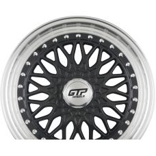 GTP WHEELS GTP 072 Schwarz Felgenbett Poliert R16 W7 PCD4x100/108 ET35 DIA73.1