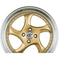 GTP WHEELS GTP 083 Gold Felgenbett Poliert R17 W7.5 PCD4x100 ET35 DIA73.1