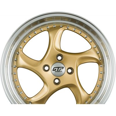 Диски GTP WHEELS GTP 083 Gold Felgenbett Poliert R17 W7.5 PCD4x100 ET35 DIA73.1