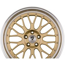 MB-DESIGN LV1 Gold Poliert R17 W7 PCD4x108 ET20 DIA67.1