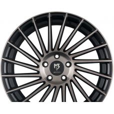 MB-DESIGN VR3 Rauchschwarz Glanzend Lackiert Front Poliert R18 W7.5 PCD4x108 ET38 DIA67.1