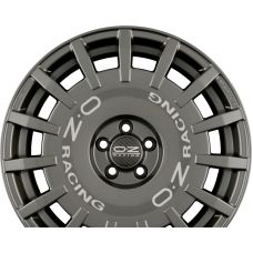 OZ RALLY RACING Dark Graphite + Silver Lettering R17 W7 PCD4x98 ET35 DIA58.1