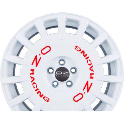 Диски OZ RALLY RACING Race White + Red Lettering R17 W7 PCD4x98 ET35 DIA58.1