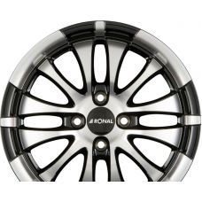 RONAL R59 Jetblack-Frontkopiert R16 W7 PCD4x108 ET25 DIA65.1