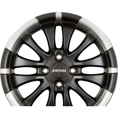 Диски RONAL R59 Jetblack-Matt-Hornkopiert R15 W6 PCD4x100 ET45 DIA68