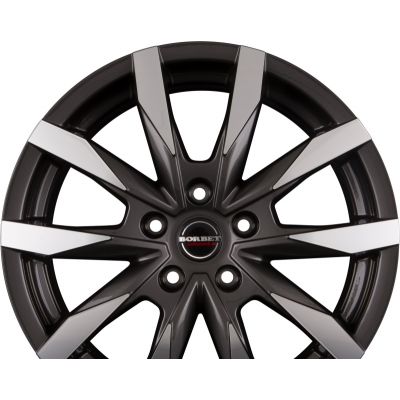 Диски BORBET CW5 Mistral Anthracite Glossy Polished R18 W7.5 PCD5x112 ET48 DIA66.5