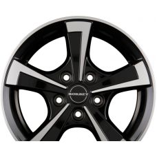 BORBET CWT Black Polished Glossy R15 W6 PCD5x112 ET30 DIA66.6