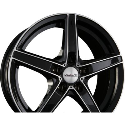 Диски DEZENT RN DARK - Black Front Polished (BFP) R16 W7 PCD5x115 ET40 DIA70.2
