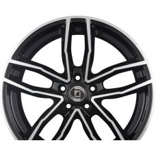 DIEWE WHEELS ALITO NERO S MACHINED - Schwarz Glanz Frontpoliert R20 W9 PCD5x112 ET25 DIA66.6