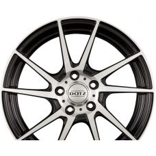 DOTZ KENDO Black Polished Front R17 W7 PCD5x114.3 ET48 DIA71.6