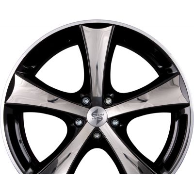 Диски ETABETA TETTSUT X -  Black Polish Inox-Inlays R18 W8.5 PCD5x120 ET40 DIA72.5