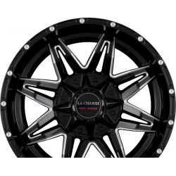 LC-OF3 Gloss Black + Milling Rivets-Spoke