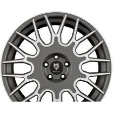 MB-DESIGN LV2 Grau Matt Konturen Poliert R20 W8.5 PCD5x112 ET35 DIA75