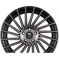 MB-DESIGN VR3 Rauchschwarz Glanzend Lackiert Front Poliert R18 W7.5 PCD5x108 ET45 DIA75