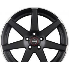 MOMO SEVEN Black Matt Polished R18 W8 PCD5x112 ET42 DIA72.3