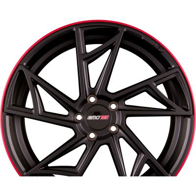 Диски MOTEC SUPREME (MCT13) Schwarz Matt Roter Ring R19 W8.5 PCD5x112 ET35 DIA66.6