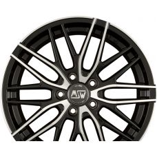 MSW MSW 72 Gloss Black Full Polished R17 W7 PCD5x112 ET45 DIA73.1