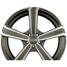 OZ MONTECARLO HLT Matt Dark Graphite Diamond Cut R20 W9.5 PCD5x112 ET52 DIA79