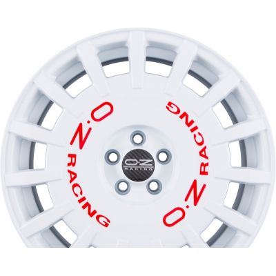 Диски OZ RALLY RACING Race White + Red Lettering R18 W8 PCD5x114.3 ET45 DIA75