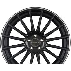 ProLine Wheels PXW Black Rim Polished R20 W8.5 PCD5x112 ET45 DIA66.6