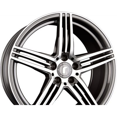 Диски RONDELL 0217 Dark Grey Full Face Polish R18 W8.5 PCD5x112 ET45 DIA70.4
