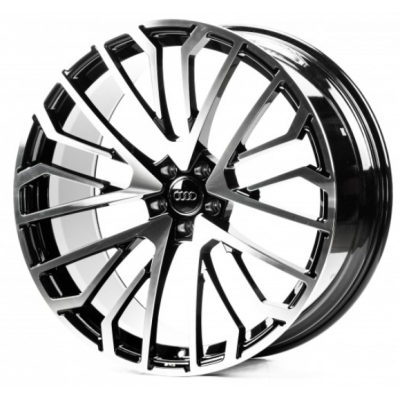 Диски Replica Forged Audi (A01002) 10x23 5x112 ET15 DIA66,6 (gloss black machined face)