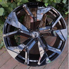 Replica Audi (A1637) 10x22 5x112 ET21 DIA66,6 (gloss black)