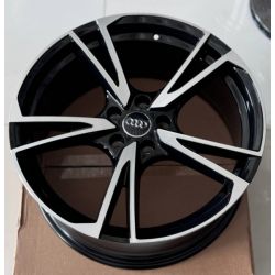 Audi (A5156) gloss black machined face