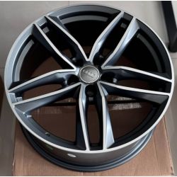 Audi (A5228) matt grey machined face