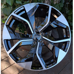 Audi (A5480) gloss black machined face