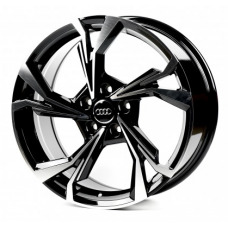 Replica Audi (A5534) 8x19 5x112 ET45 DIA57,1 (gloss black machined face)