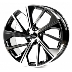 Audi (A5565) gloss black machined face