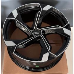 Audi (A5633) gloss black machined face
