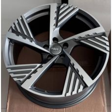 Replica Audi (A5639) 9x20 5x112 ET38 DIA66,6 (gloss grey machined face)