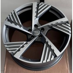 Audi (A5639) gloss grey machined face