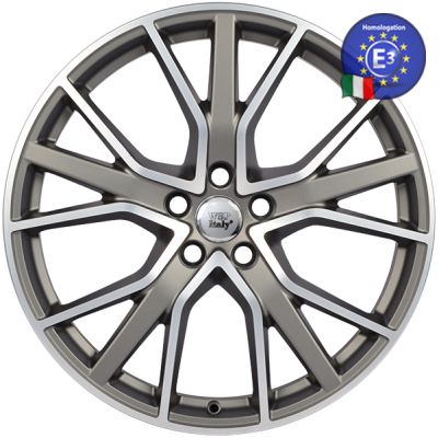 Диски WSP Italy Audi (W571) Alicudi 8,5x20 5x112 ET43 DIA66,6 (matt gun metal polished)
