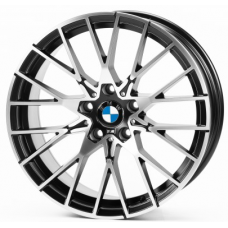 Replica BMW (B0279) 8x18 5x120 ET30 DIA72,6 (satin black machined face)