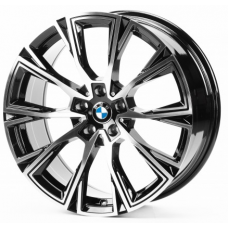 Replica BMW (B1130) 9x19 5x112 ET40 DIA66,6 (gloss black machined face)