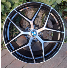 Replica BMW (B258) 10,5x20 5x112 ET30 DIA66,6 (gloss black machined face)