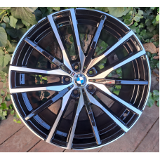 Replica BMW (B3075) 9x20 5x112 ET35 DIA66,6 (black machined face)