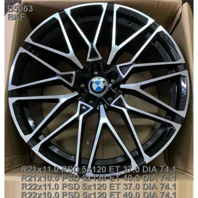 Диски Replica BMW (B5063) 11x21 5x120 ET37 DIA74,1 (BKF)