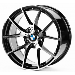 BMW (B5342) gloss black machined face