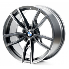 Replica BMW (B5478) 8x18 5x112 ET25 DIA66,6 (matt grey machined face)