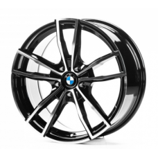 Replica BMW (B5574) 8x18 5x112 ET25 DIA66,6 (gloss black machined face)