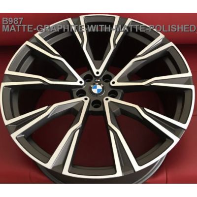 Диски Replica BMW (B987) 9,5x21 5x112 ET36 DIA66,6 (matt graphite matt polished)