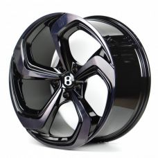 Replica Bentley (BN22826) 10x22 5x130 ET28 DIA71,6 (gloss black dark machined face)