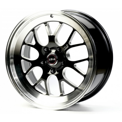 Диски CAST WHEELS CW7009 black machined lip milling