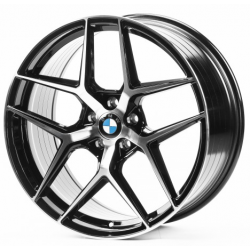 FF258 gloss black machined face